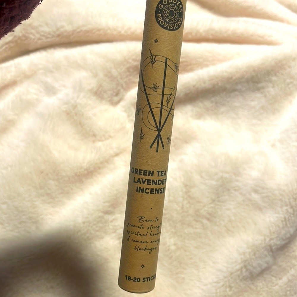 Green tea & lavender incense sticks